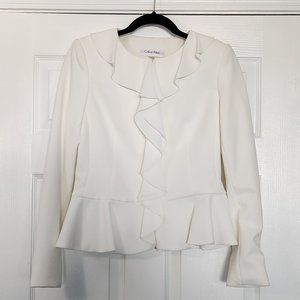 Calvin Klein Blaser, Brand New, White, Size 4